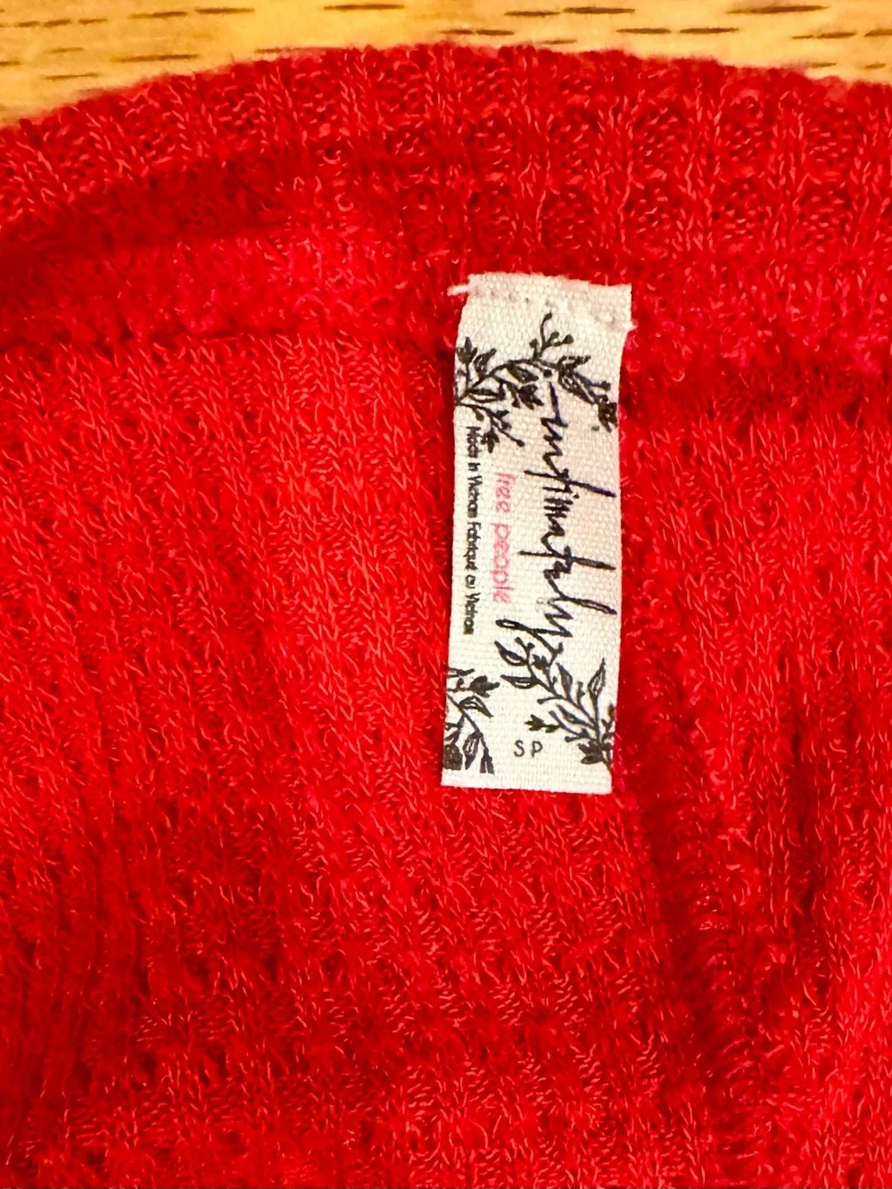 Free People fitted waffle